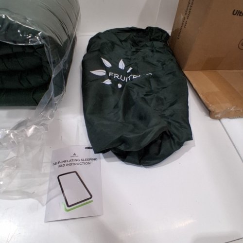 HIKENTURE SELF INFLATING SLEEPING PAD CAMPING MATTRESS WITH CARRY BAG - 75" X 27" - GREEN - (MODEL: 1190-C) image 3