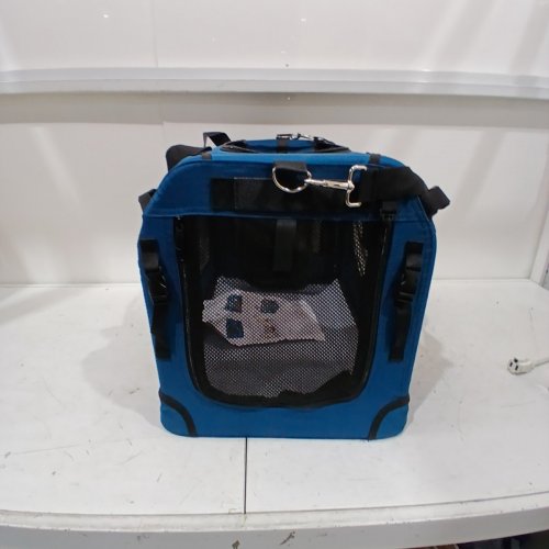 PETMASION COLLAPSIBLE SOFT SIDED XL CAT CARRIER - 23" X 15" X 16.5" - BLUE (MODEL: PCML-0822) image 5