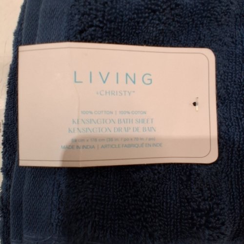 LIVING BY CHRISTY KENSINGTON BATH SHEETS/TOWEL - 35" X 70" - NAVY (MODEL: 1931786) image 3
