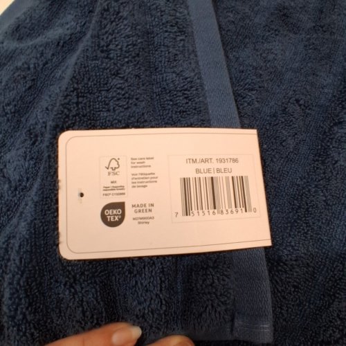 LIVING BY CHRISTY KENSINGTON BATH SHEETS/TOWEL - 35" X 70" - NAVY (MODEL: 1931786) image 4