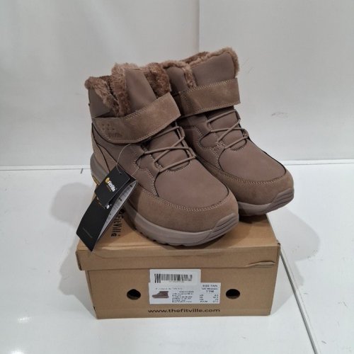 WOMEN'S FITVILLE COZY CORE WINTER BOOTS - 11 WIDE - TAN/BROWN (MODEL: HC-WBV1220250429W) image 4