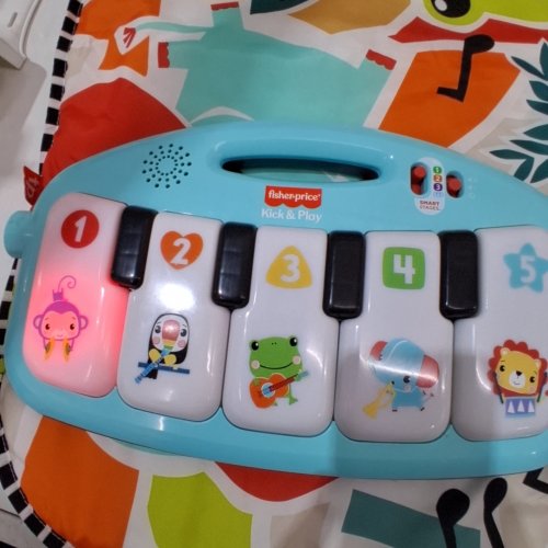 FISHER-PRICE 4-IN-1 BABY PLAYMAT GLOW AND GROW KICK & PLAY PIANO GYM & MARACAS - MULTICOLOURED (MODEL: HWD95-9963) image 2