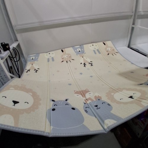 KIDS REVERSABLE FOLDABLE PLAYMAT - 69" X 58" - MULTICOLOR image 3
