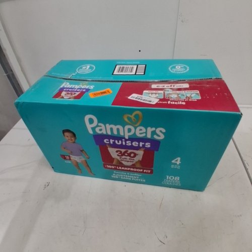 108PK PAMPERS CRUISERS 360 BABY DIAPERS - SIZE 4 image 2