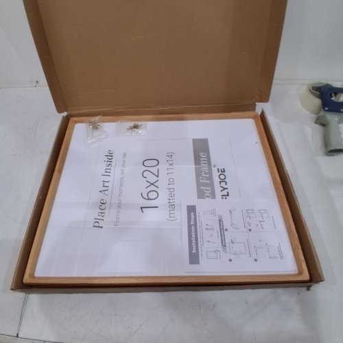 2PK FLYJOE HARDWOOD PICTURE FRAME - 16" X 20" - CHERRY WOOD image 2