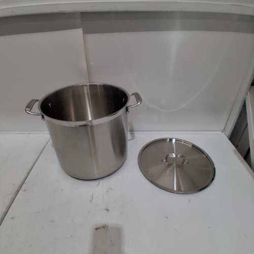 TRAMONTINA STAINLESS STEEL COVERED STOCK POT - 20 QT - SILVER (MODEL: 80120/002) image 2