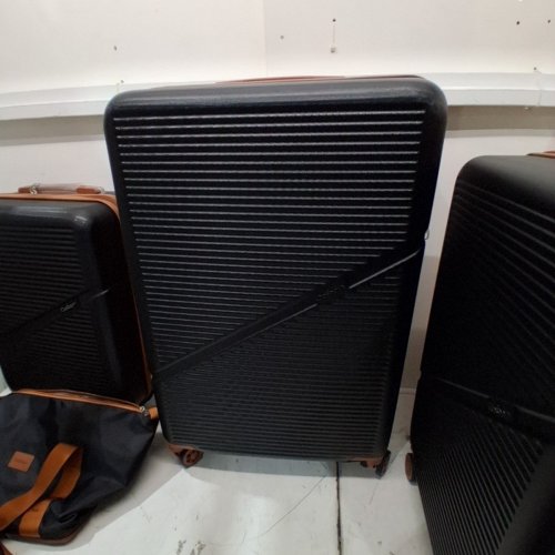 5PC COSBARN LUGGAGE SET WITH TSA LOCK - 20"/24"/28" - BLACK image 4