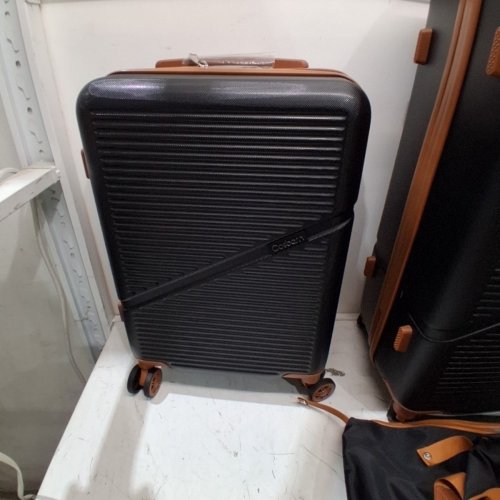 5PC COSBARN LUGGAGE SET WITH TSA LOCK - 20"/24"/28" - BLACK image 5