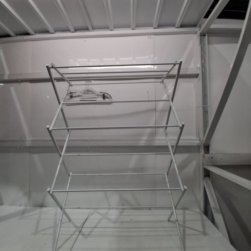 AMAZONBASICS FOLDABLE CLOTHES DRYING LAUNDRY RACK - 42" - WHITE (MODEL: SL-DRYM-006) image 2
