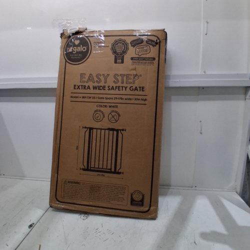 REGALO EASY STEP EXTRA WIDE BABY GATE - 30" X 29"-49" - WHITE (MODEL: 1164 EW DS) image 5