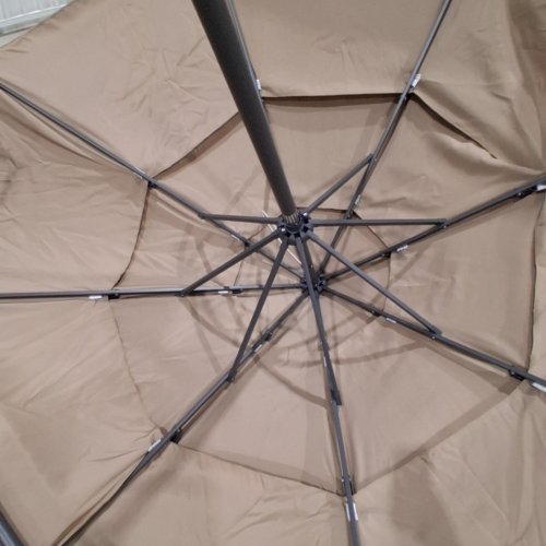 COSTWAY 3-TIER VENTED PATIO UMBRELLA WITH PUSH BUTTON TILT, 10FT - TAN (MODEL: NP12191TN) image 3