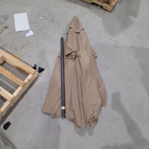 COSTWAY 3-TIER VENTED PATIO UMBRELLA WITH PUSH BUTTON TILT, 10FT - TAN (MODEL: NP12191TN) image 5