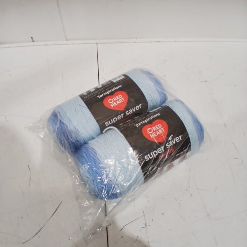 2PK RED HEART SUPER SAVER OMBRE YARN - 10Z/283G - 482YARD - LIGHT BLUE image 3