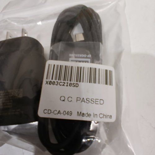 USB-C TO USB-C WALL CHARGER BLOCK CABLE - 5FT - BLACK image 2