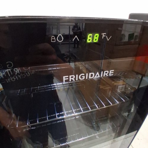 FRIGIDAIRE GLASS DOOR BEVERAGE CENTER REFRIGERATOR - 2.4 CU.FT, 89 CAN CAPACITY - BLACK - (MODEL: EFMIS2440-6COM) image 3