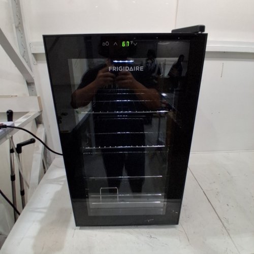 FRIGIDAIRE GLASS DOOR BEVERAGE CENTER REFRIGERATOR - 2.4 CU.FT, 89 CAN CAPACITY - BLACK - (MODEL: EFMIS2440-6COM) image 5