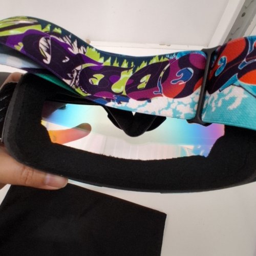 GOOD DAY OPTICS VALORIE SNOW GOGGLES - GASOLINA LENS - GREEN PEAKS STRAP image 4