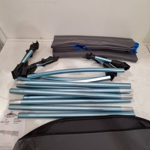 CASCADE MOUNTAIN TECH ULTRALIGHT CAMP COT WITH BAG - GREY/BLUE - (MODEL: 1654575) image 3
