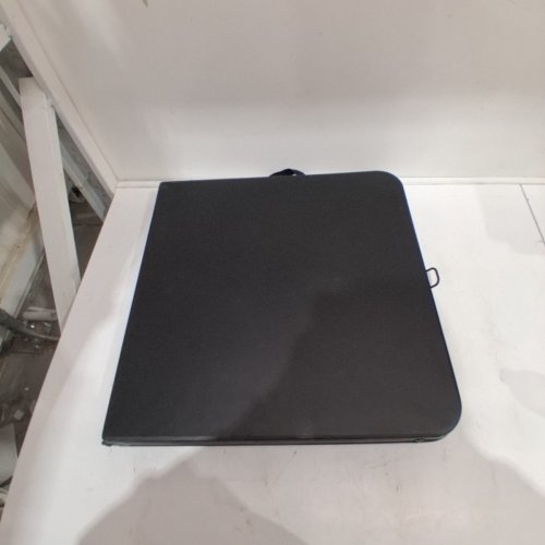 MAINSTAYS 40" PLASTIC ADJUSTABLE HEIGHT FOLD-IN-HALF FOLDING TABLE (40" X 20") - BLACK image 3