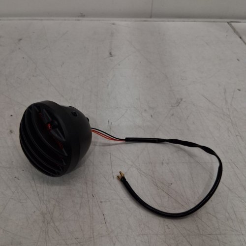 MOTORCYCLE RETRO BRAKE LIGHT TAIL LAMP - UNIVERSAL FIT - 12V - BLACK/RED image 2