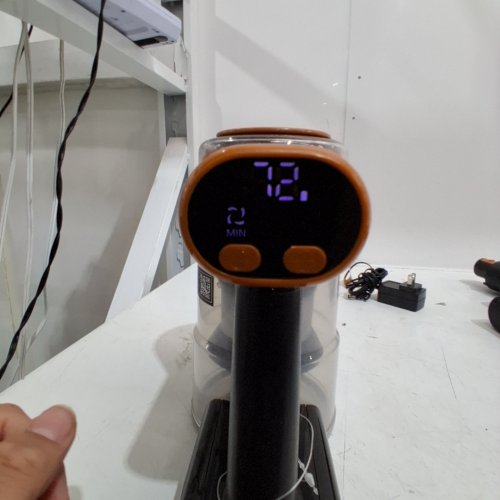 SUXIANGVAC 8-IN-1 CORDLESS POWERFUL SUCTION STICK VACUUM CLEANER WITH LED DISPLAY, 3 MODES SUCTION FOR HARDWOOD FLOOR/CARPET/PET HAIR - 2200MAH - ORANGE (A27-6ICR18650-2200MAH) image 2