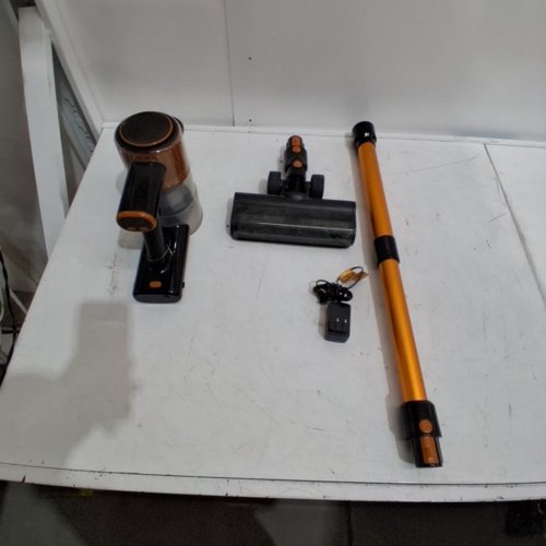 SUXIANGVAC 8-IN-1 CORDLESS POWERFUL SUCTION STICK VACUUM CLEANER WITH LED DISPLAY, 3 MODES SUCTION FOR HARDWOOD FLOOR/CARPET/PET HAIR - 2200MAH - ORANGE (A27-6ICR18650-2200MAH) image 3