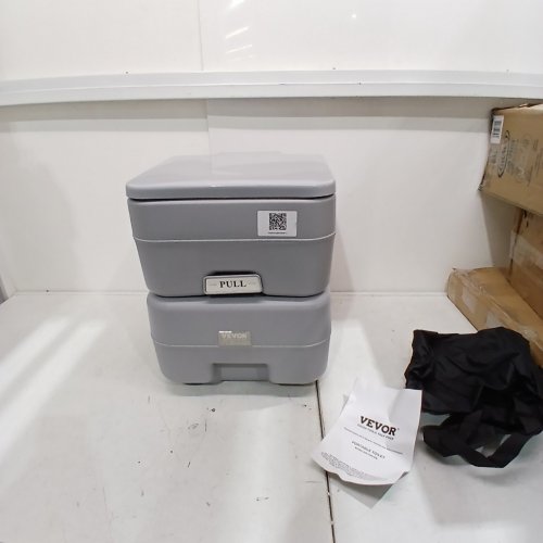 VEVOR PORTABLE TOILET FOR CAMPING, PORTA POTTY - 3.2 GAL WASTE TANK & 3.2 GAL FLUSH TANK - 330LBS MAX WEIGHT CAPACITY - GRAY (MODEL:‎AIRPUMP10L) image 2