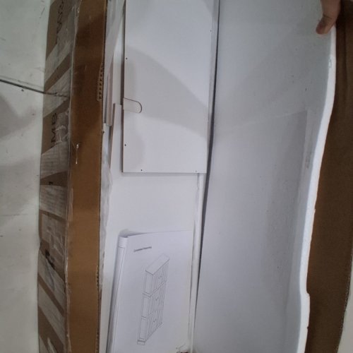 CHOOCHOO TALL BATHROOM STORAGE CABINET WITH 6 DOORS AND ADJUSTABLE SHELVES - 11.8" X 23.6" X 63" - WHITE (MODEL: SC2503-WH) image 3