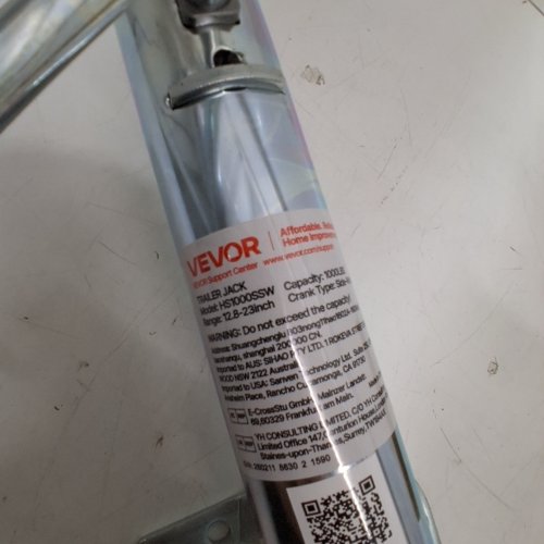 HEAVY DUTY SWIVEL BOAT TRAILER JACK WITH PP SINGLE WHEEL - 1000LB CAP - 12.8" - 23" LIFTING RANGE - SILVER (MODEL: HS1000SSW) image 4