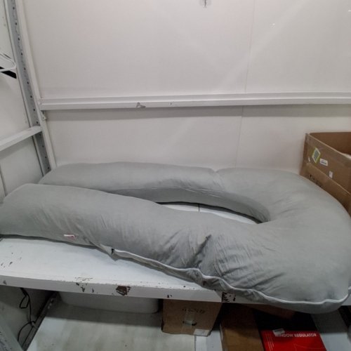 MEIZ PREMIUM U-SHAPED FULL BODY PREGNANCY SUPPORT PILLOW - 65" - GREY image 2
