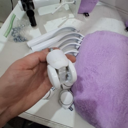 FUZZY UPHOLStERED VANITY CHAIR - PURPLE (MODEL: OC1-10009-US-113-C080-1) image 4