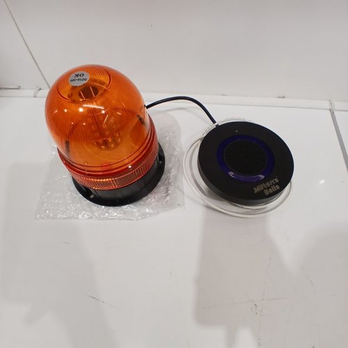 MILTON’S BELLS X5 WIRELESS WAREHOUSE DOORBELL & STROBE LIGHT KIT - 95DB LOUD - ORANGE / BLACK image 4