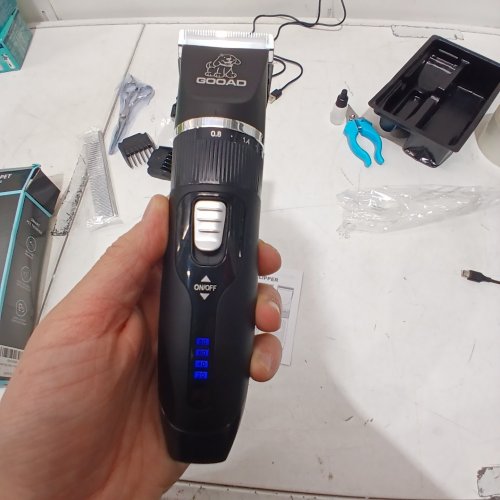GOOAD PROFESSIONAL CORDLESS LOW NOISE DOG/CAT GROOMING KIT - BLACK image 2