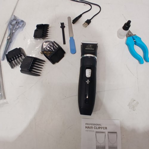 GOOAD PROFESSIONAL CORDLESS LOW NOISE DOG/CAT GROOMING KIT - BLACK image 4
