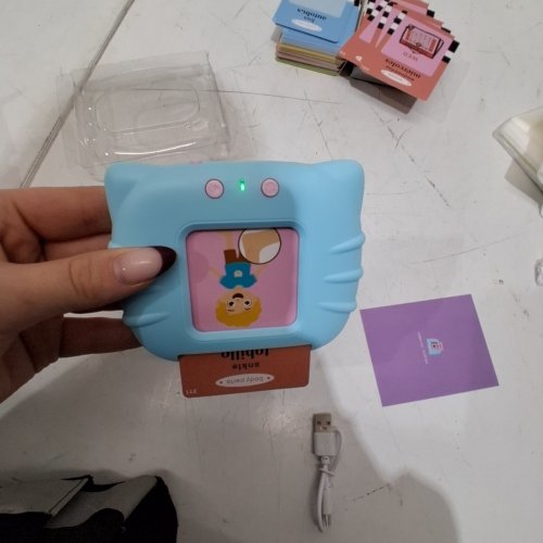 112PC HAPPY WORLD EARLY EDUCATION TALKING FLASH CARD DEVICE TOY - BLUE (MODEL: CA001) image 2