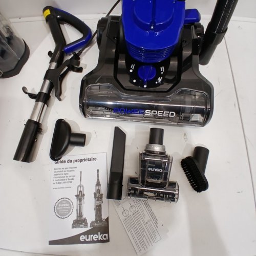 EUREKA POWERSPEED CORDED LIGHTWEIGHT UPRIGHT BAGLESS VACUUM CLEANER WITH ACCESSORIES - BLUE (MODEL: NEU182C) image 4
