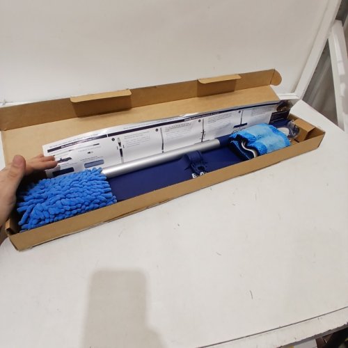 BONA HARD SURFACE MICROFIBER FLOOR MOP WITH WASHABLE MOP HEADS - BLUE (MODEL: WM710013573) image 2