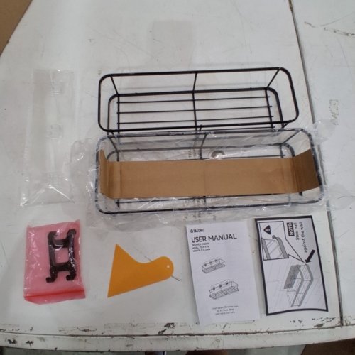 2PC YASONIC NO DRILLING SHOWER CADDY - BLACK (MODEL: YS-K-418) image 3