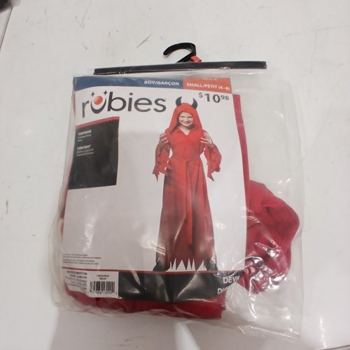 2PC RUBIES KIDS DEVIL COSTUME - SMALL (4-6) - RED (STYLE: DEVIL) image 2