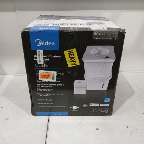 MIDEA CUBE 50 PINT SMART WIFI DEHUMIDIFIER - 4,500 SQ. FT - WHITE (MODEL: MAD50S1QWT-A) image 10