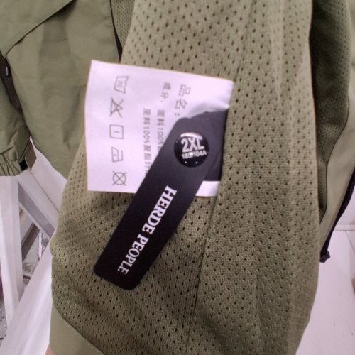 WOMENS STRAWBERR HOODED ZIP UP JACKET - 2XL - GREEN image 4