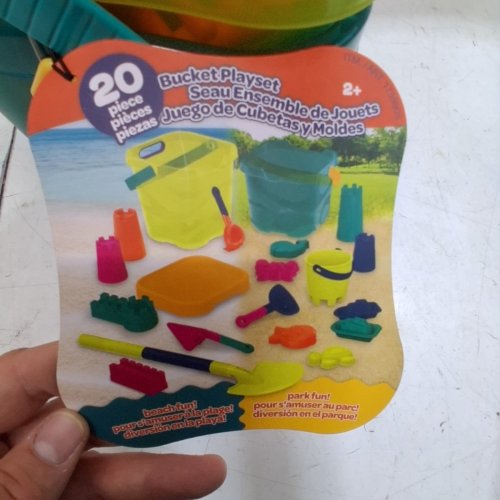 20PC BUCKET BEACH PLAY SET - MULTI-COLOURS (MODEL: 1739905) image 3