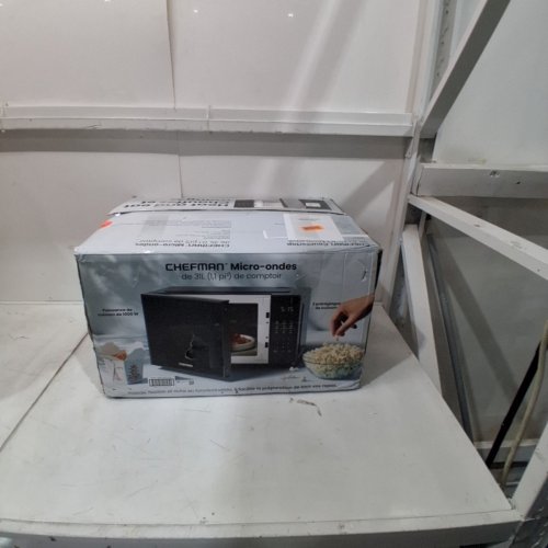 CHEFMAN COUNTERTOP MICROWAVE OVEN - 1.1CU.FT - BLACK (MODEL: RJ55-11B-V2-CA) image 7