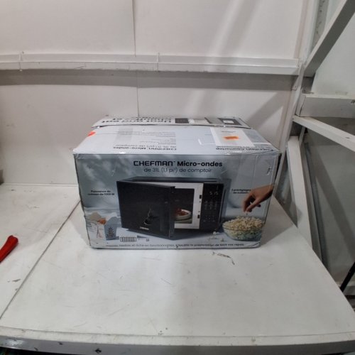 CHEFMAN COUNTERTOP MICROWAVE OVEN - 1.1CU.FT - BLACK (MODEL: RJ55-11B-V2-CA) image 8