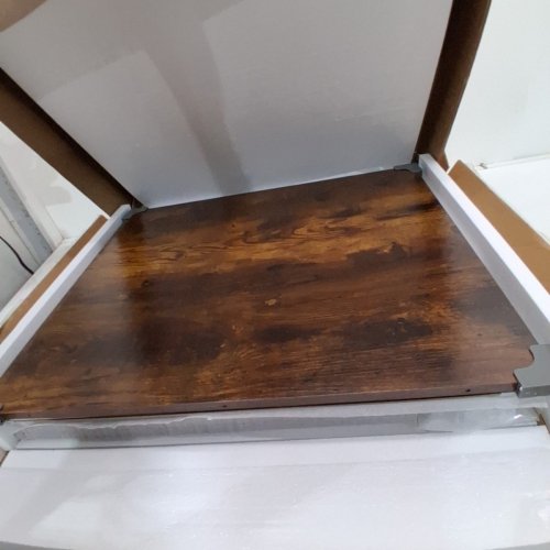 FEANDREA CAT LITTER BOX ENCLOSURE, HIDDEN LITTER BOX FURNITURE - RUSTIC BROWN (MODEL: PCL042L101) image 2