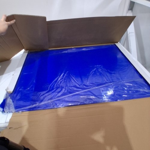 4PK SATECH STICKY TACKY ADHESIVE MAT FOR PROTECTING FLOORS - 24" X 36" - 30 SHEETS EACH - BLUE 120 SHEETS TOTAL image 2