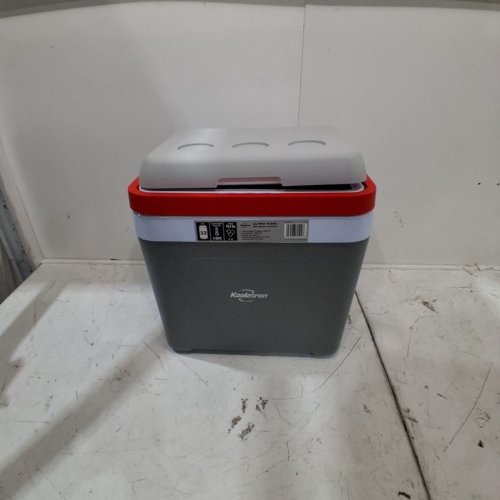 KOOLATRON ULTRA KOOL ICE CHEST COOLER WITH CARRY HANDLE - 25L/26QT CAPACITY - GREY/RED (MODEL: KIC-25) image 2