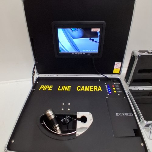 SEWER CAMERA KIT WITH 512HZ LOCATOR - 40M CABLE, 7" DVR DISPLAY, IP68 CAMERA & 12 ADJUSTABLE LEDS (MODEL: H6FTR) image 2