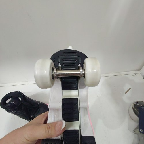 KICK SPEED ROLLER SKATE WHEELED SHOES - M:4.5 /W:5.5 - BLACK / WHITE image 4
