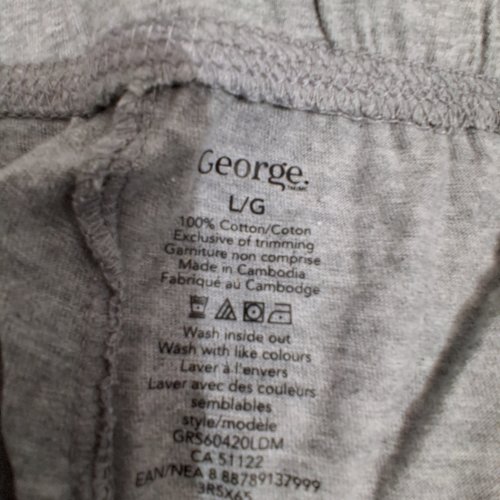 WOMEN'S GEORGE VELOUR JOGGERS - LARGE - GREY image 2